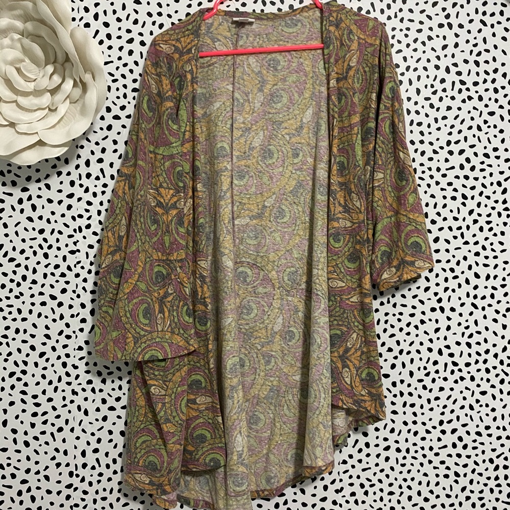 Lularoe Owl pattern kimono